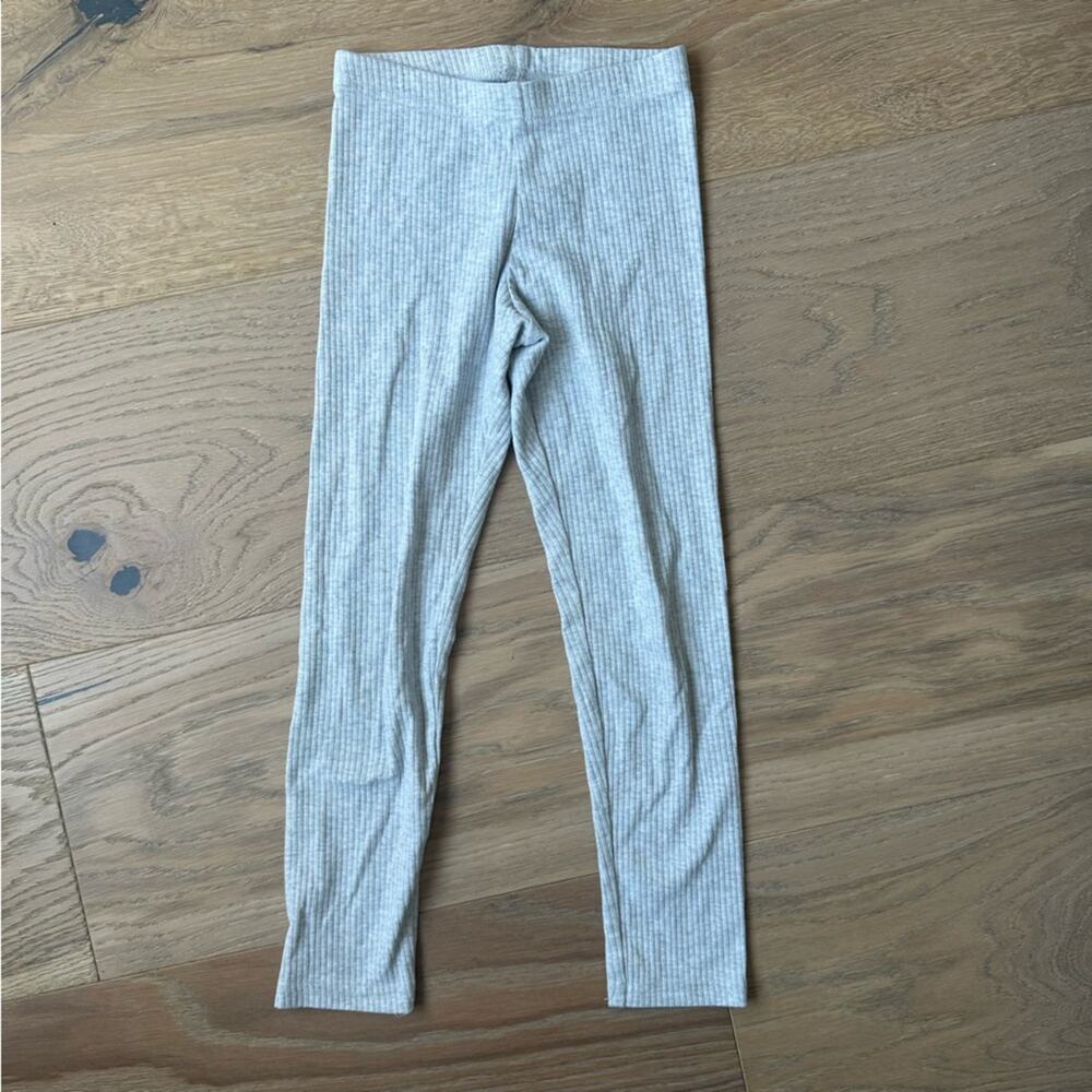 Old Navy Ribbed Built-In Tough Leggings Light Gray S